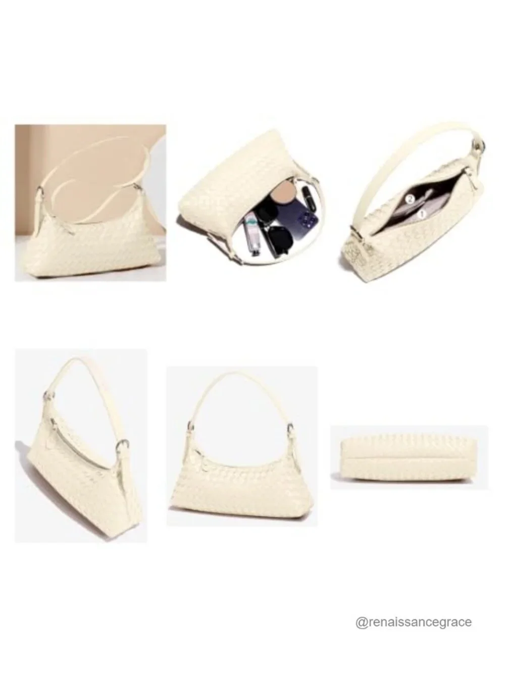Woven Faux Leather Hobo Bag with Crossbody Strap - Versatile Handbag for Women